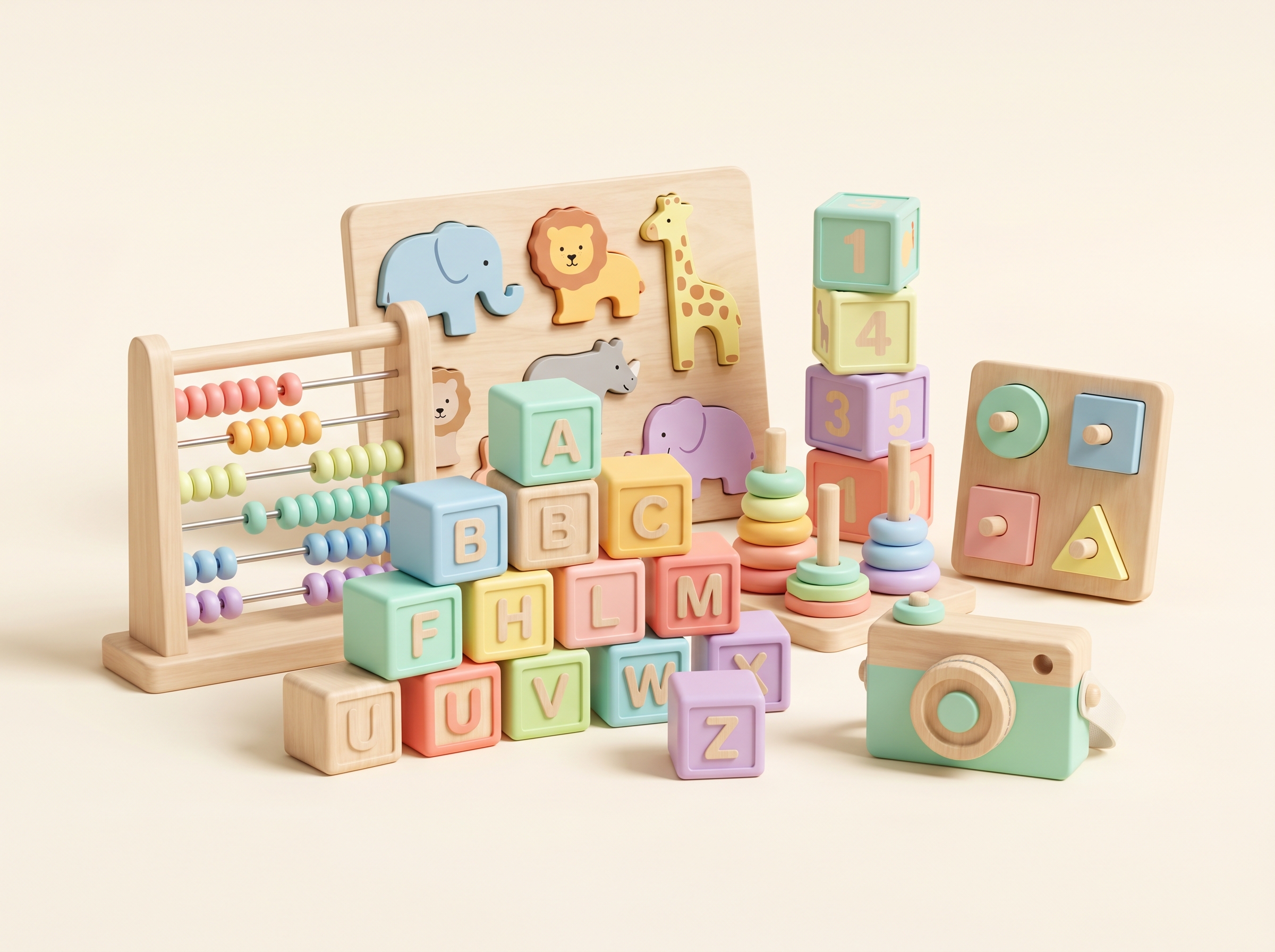 Puzzle Montessori en Bois